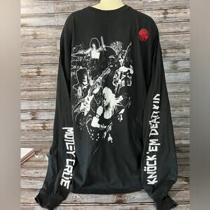 New Motley Crue Knock Em Dead Kid Long sleeve tee XXXL